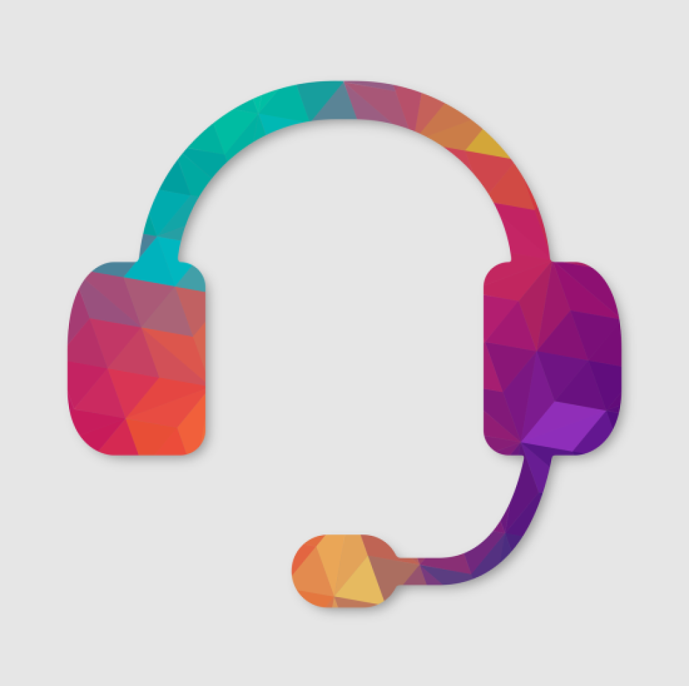 Colourful headset with microphone