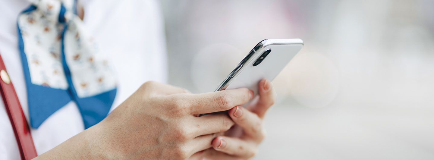 Hands on mobile device