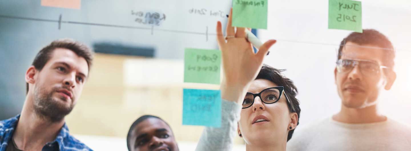 People working on strategy